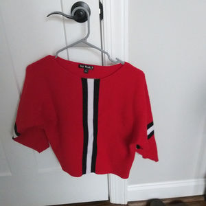 Red striped sweater